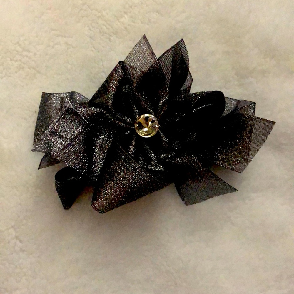 2 for $8 Large black bow for girls